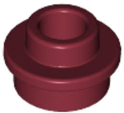 LEGO® Alkatrészek (Pick a Brick) Sötétpiros 1x1 Kerek, Lyukas Elem 6168645 (6168645)