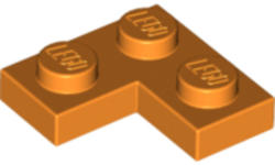 LEGO® Alkatrészek (Pick a Brick) Narancs 1X2X2 Lapos Sarokelem 6106027