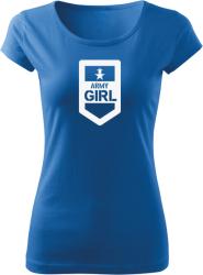 DRAGOWA Tricou de damă Army Girl, albastru 150g/m2