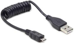 Gembird micro USB cable 2.0 coiled cable black 0.6m (CC-MUSB2C-AMBM-0.6M) - pcone