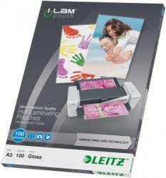 LEITZ Folie UDT pentru laminare la cald, A3, 100 microni, 100 buc/set Leitz E74870000 (74870000)