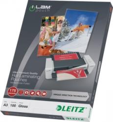 LEITZ Folie UDT pentru laminare la cald, A3, 175 microni, 100 buc/set Leitz E74900000 (74900000)