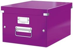 Leitz Cutie medie Click & Store WOW Leitz mov metalizat E60440062 (60440062)