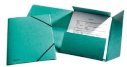 Esselte Mapa A4 lux din carton cu elastic Esselte verde E26596 (26596)