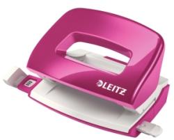 Leitz Perforator WOW 5060 mini NeXXt Series, 10 coli, roz metalizat, Leitz E50601023 (50601023)