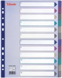 Esselte Separatoare din plastic A4 Maxi translucid 1-12 Esselte E20649 (20649)