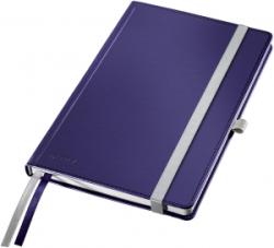 Leitz Caiet de birou Style, coperta dura, certificare FSC, reciclabil, A5, 80 coli, dictando, Leitz albastru-violet E44850069 (44850069)