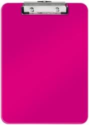 LEITZ Clipboard simplu WOW, PS, A4, 80 coli, Leitz, roz metalizat, Leitz E39710023 (39710023)
