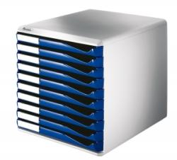 Leitz Suport cu 10 sertare albastre A4 standard Leitz E52810035 (52810035)