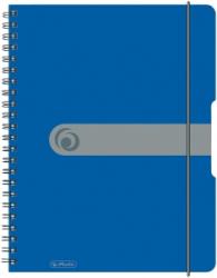 Herlitz Caiet de birou A4, 80 file, aritmetica, coperta PP cu elastic, albastru, Herlitz HZ11293065 (11293065)