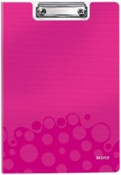 LEITZ Clipboard cu coperta, WOW, PP, A4, 80 coli, Leitz roz metalizat E41990023 (41990023)