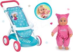 Smoby Frozen - Set cărucior sport pentru păpuşă cu jucărie MiniKiss cu efect sonor pupici (254045-2)