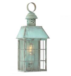 Elstead Lighting Aplică HYDE PARK, verde antichizat, H: 46.5cm, IP44, HYDE-PARK-VERDI (HYDE-PARK-VERDI)