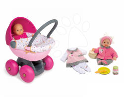 Smoby Baby Nurse Gold Edition - Păpușă cu cărucior oval (160060-3)