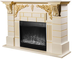 Art Flame Imperial & Mirabella 1450x1109x340 mm jasmine white