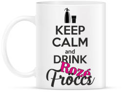 printfashion Keep calm and drink rozé fröccs - Bögre - Fehér (997494)