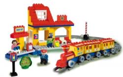 Androni Giocattoli Unico Plus - Set constructie tren mare (UN8541)