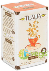 Tealia Ceai Negru Vanilla Ginger Peach 20 plicuri piramida