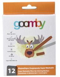 Goomby Измиващи се флумастери 12 цвята