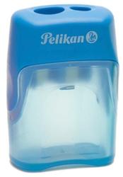 Pelikan Ascutitoare V-blade Plastic Dubla, Cu Container, Diverse Culori (700238)