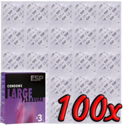 ESP Condoms Large Pleasure 100 db