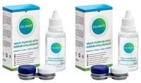 Schalcon Solunate Multi-Purpose 2 x 50 ml cu suporturi travel pack Lichid lentile contact