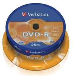 Verbatim DVD-R AZO , 4.7GB, 16X, argintiu, 43522 (43522) - vexio