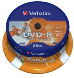 Verbatim DVD-R printabil 25 bucati, 16x, 4.7GB (43538) - vexio