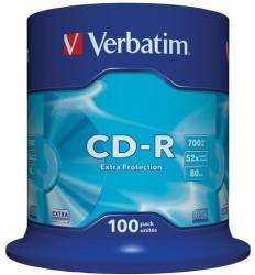 Verbatim CD-R Verbatim 100 bucati, 52x, 700MB (43411) - vexio