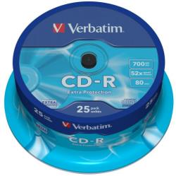 Verbatim CD-R Verbatim 25 bucati, 52x, 700MB (43432) - vexio