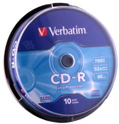 Verbatim CD-R Verbatim 10 bucati, 52x, 700MB (43437) - vexio