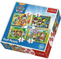 Trefl Mancs őrjárat - Mindig időben 4 az 1-ben puzzle 35,48,54,70 db-os (34307)