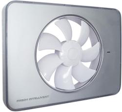 Fresh Ventilator FRESH Intellivent 2.0 argintiu cu elice alba, Garantie 5 ani, Timer reglabil, Auto-control al umiditatii, Consum 5 W, 134mc/h, Maxim 21 dB(A), Fabricatie Suedia (FRINTELL2B4)