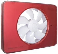Fresh Ventilator FRESH Intellivent 2.0 rosu cu elice alba, Garantie 5 ani, Timer reglabil, Auto-control al umiditatii, Consum 5 W, 134mc/h, Maxim 21 dB(A), Fabricatie Suedia (FRINTELL2B2)