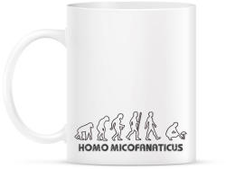 printfashion Homo micofanaticus (világos) - Bögre - Fehér (998616)