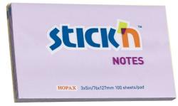 Hopax Notes autoadeziv 76 x 127 mm, 100 file, Stick"n - lila pastel lila Notes autoadeziv 76x127 mm (HO-21405)