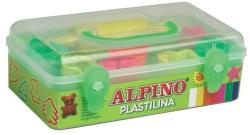 ALPINO Kit 7 culori x 90gr plastilina + 7 forme modelaj + roller, ALPINO (MS-DP000055)