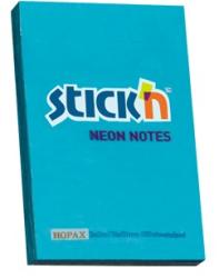 Hopax Notes autoadeziv 76 x 51 mm, 100 file, Stick"n - albastru neon albastru Notes autoadeziv 51x76 mm (HO-21207)