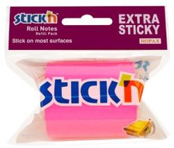 Hopax Rezerva notes autoadeziv in rola, pentru dispenser, 50 mm x 10 m, Stick"n - magenta neon (HO-21699) - viamond