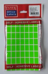Tanex Etichete autoadezive color, 12 x 17 mm, 560 buc/set, Tanex - verde fluorescent verde Etichete autocolante (TX-OFC-106-GR)
