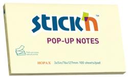 Hopax Notes autoadeziv 76 x 127 mm, 100 file, Stick"n Pop-up - galben pastel galben Notes autoadeziv 76x127 mm (HO-21396)