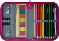 Stylex Penar echipat, 19 componente, contine 9 creioane colorate, ascutitoare, radiera, rigla 17 cm, orar, Clasa 2-a Multicolor Penar Echipat 19 piese (SY047311)