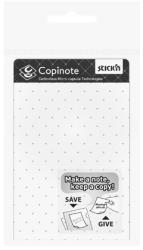 Hopax Copinote 101 x 75 mm, 20 seturi/carnet, autocopiativ, Stick"n - alb (HO-27032)