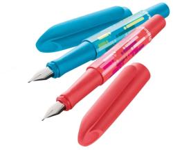 Pelikan Stilou Happy Pen, Cu 6 Patroane Mici, Rosu/albastru, Blister, (930347)