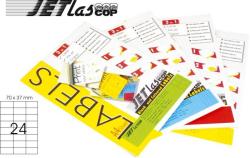 Etilux Etichete color autoadezive 24/A4, 70 x 37 mm, 25 coli/top, JETLASCOP - rosu 24/A4 rosu A4 Etichete autocolante 25 coli/top (32400119)