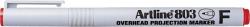 Artline OHP Non-Permanent marker ARTLINE 803, varf fin - 0.5mm - rosu (EK-803-RE) - viamond