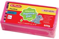 Herlitz Plastilina Soft Clay 500 Gr Roz Neon (78687) - viamond