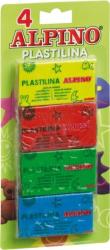 ALPINO Plastilina standard, 4 culori x 50 grame/blister, ALPINO (MS-DP000934) - viamond