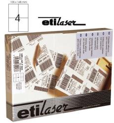Etilux Etichete autoadezive 4/A4, 105 x 148, 5 mm, 200 coli/top, ETILASER - albe 4/A4 alb A4 Etichete autocolante 200 coli/top (30900019)