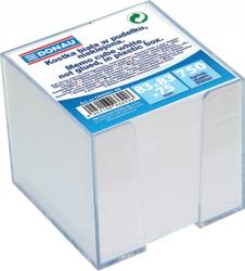 Donau Cub hartie cu suport plastic, 92x92x82mm, DONAU - hartie culoare alba alb Cub notes cu suport 90x90 mm (DN-7490001-99)